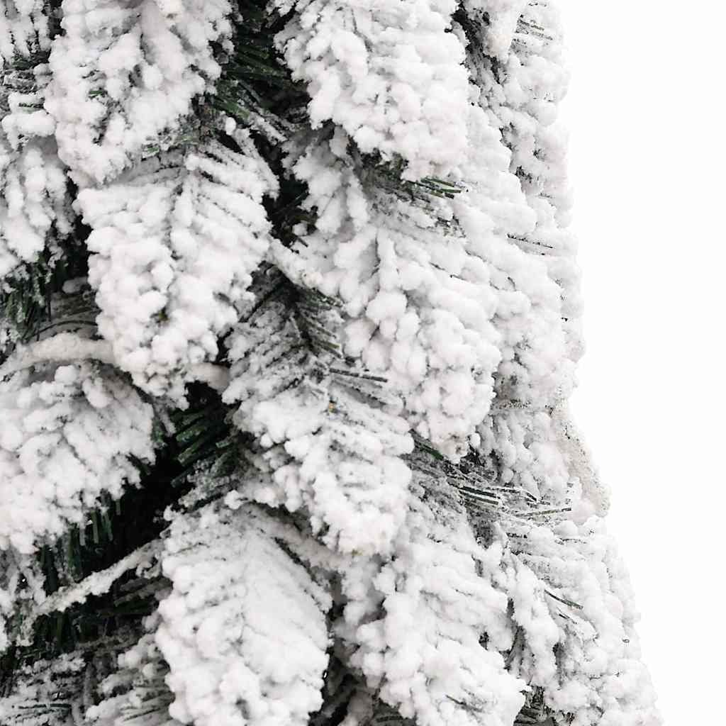 Kunstkerstboom Met Verlichting En Sneeuw 80 Led's 150 cm Wit