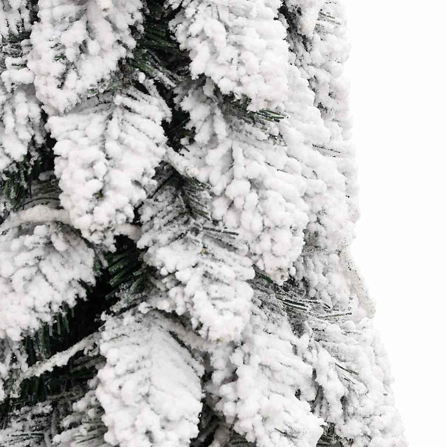 Kunstkerstboom Met Verlichting En Sneeuw 80 Led's 150 cm Wit