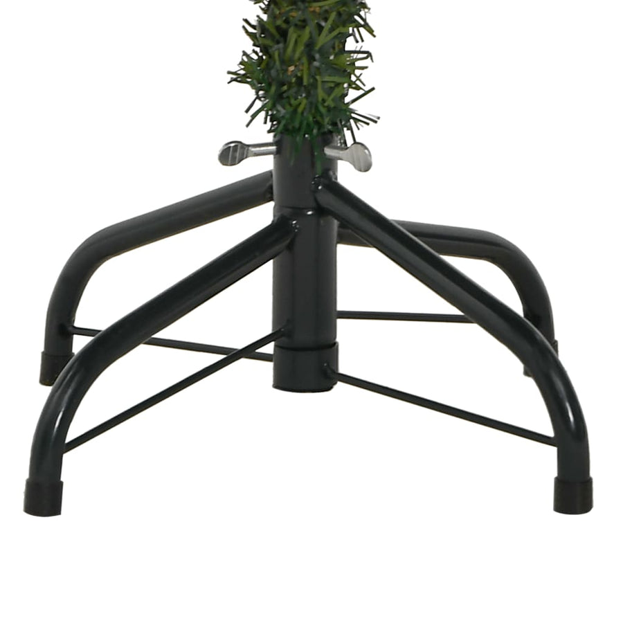 Kunstkerstboom Met Scharnieren En Dennenappels Wit 1
