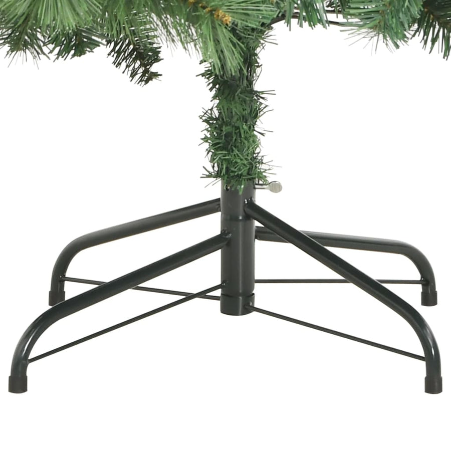 Kunstkerstboom Met Scharnieren Dennenappels En Bessen Wit 1