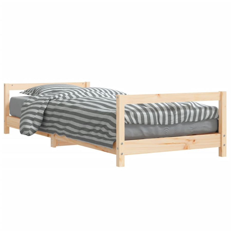 Kinderbedframe Massief Grenenhout 80 x 200 cm Naturel