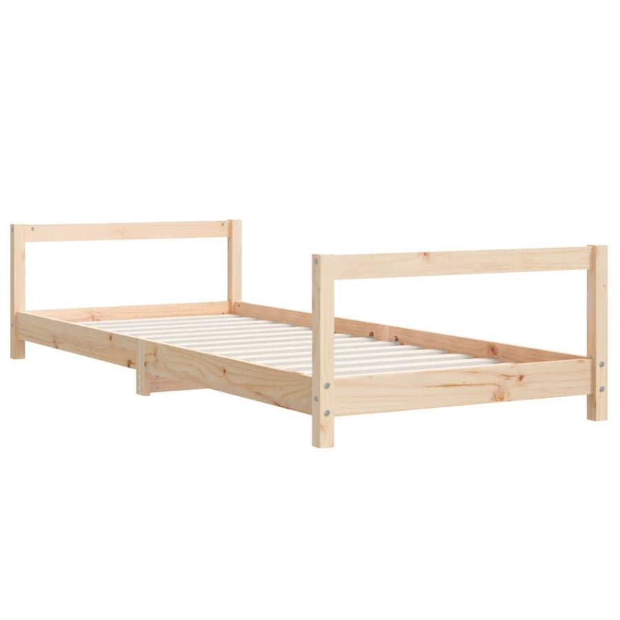 Kinderbedframe Massief Grenenhout 80 x 200 cm Naturel