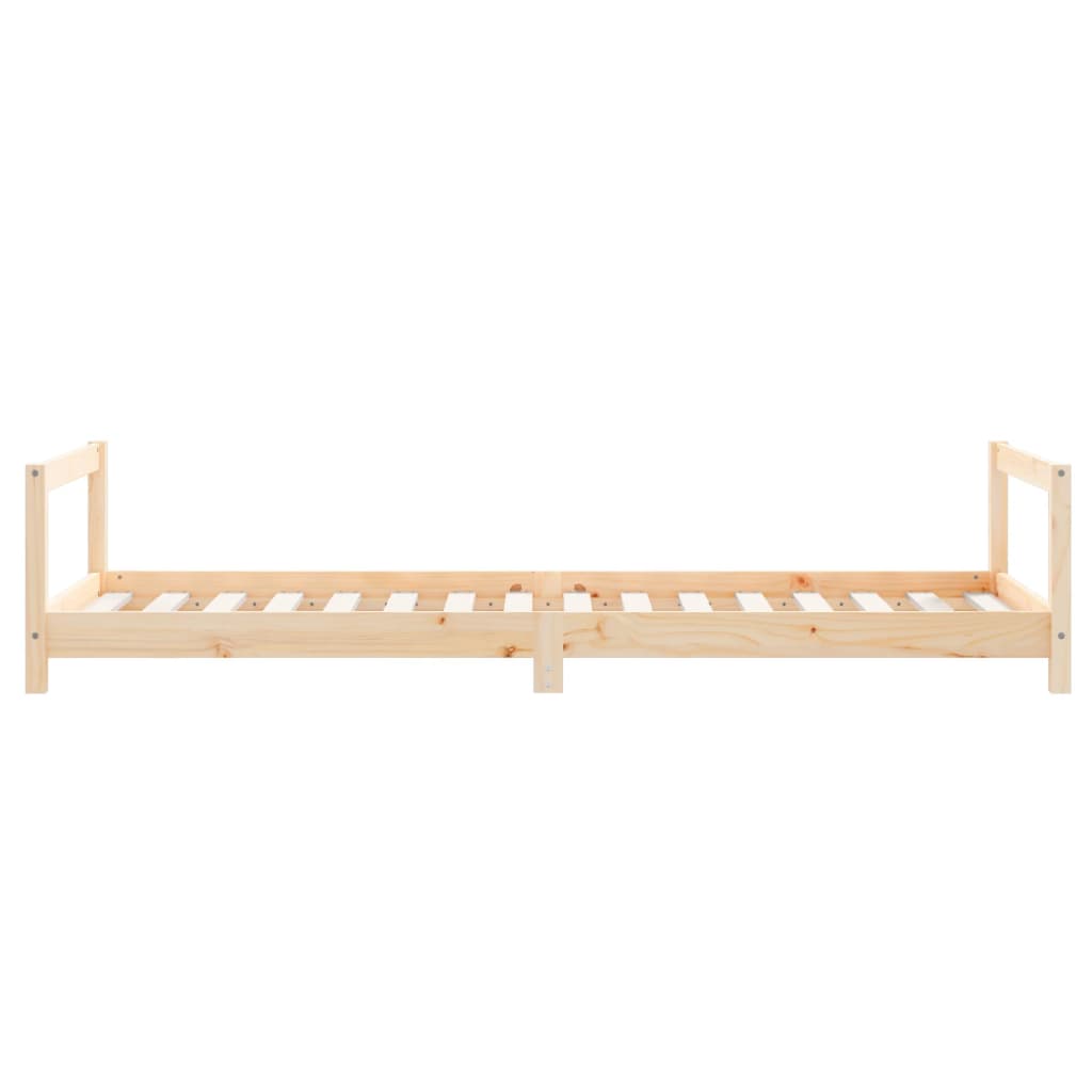 Kinderbedframe Massief Grenenhout 80 x 200 cm Naturel