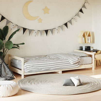 Kinderbedframe Massief Grenenhout 80 x 200 cm Naturel