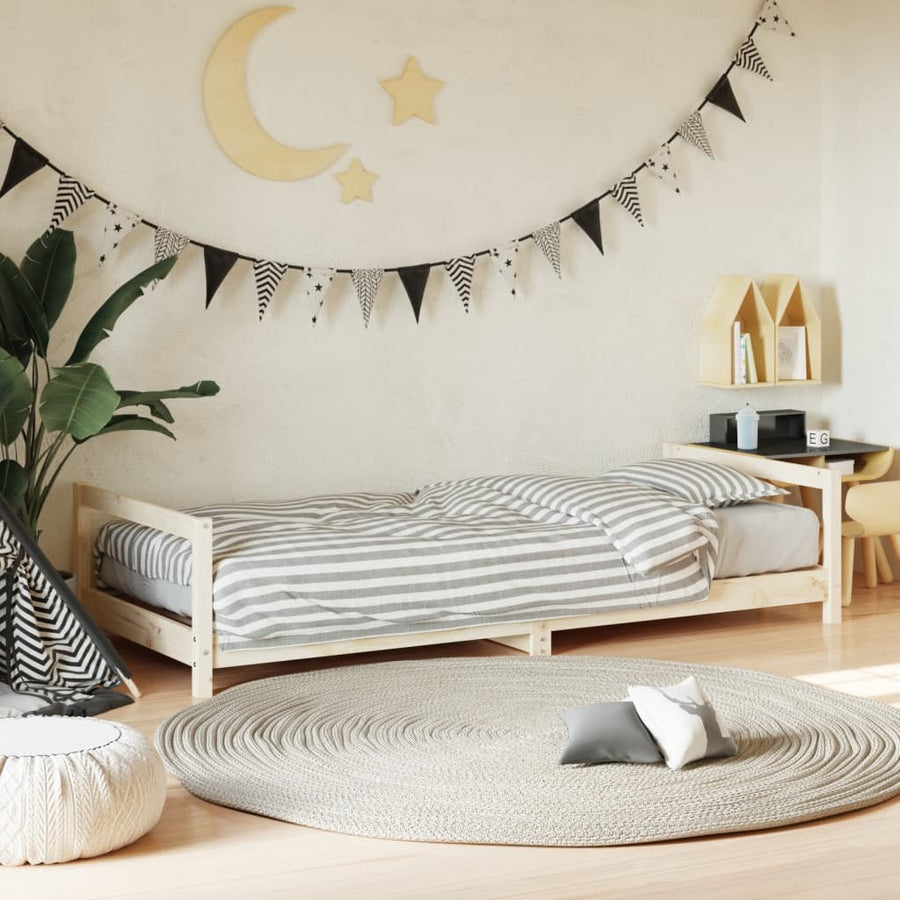Kinderbedframe Massief Grenenhout 80 x 200 cm Naturel