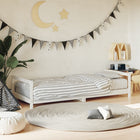 Kinderbedframe massief grenenhout wit 90x200 cm
