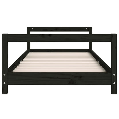 Kinderbedframe 90X190 Cm Massief Grenenhout Zwart