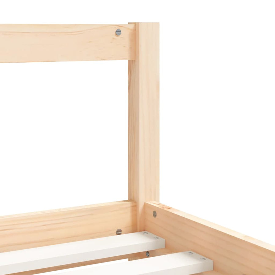Kinderbedframe Met Lades 80X200 Cm Massief Grenenhout