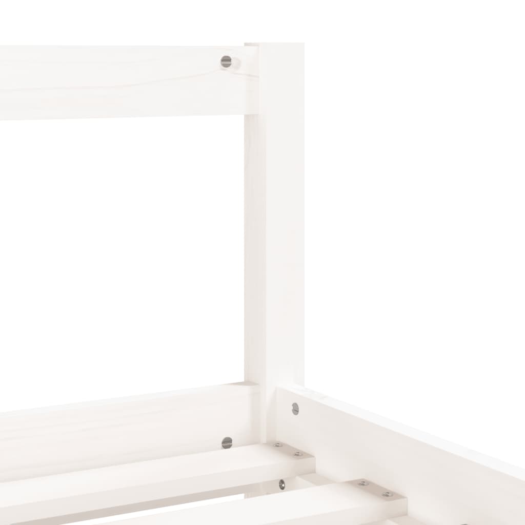 Kinderbedframe Met Lades 80X200 Cm Massief Grenenhout