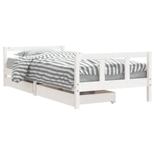Kinderbedframe 90X200 Cm Massief Grenenhout Wit