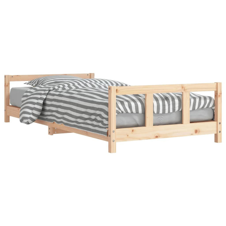 Kinderbedframe 90X200 Cm Massief Grenenhout