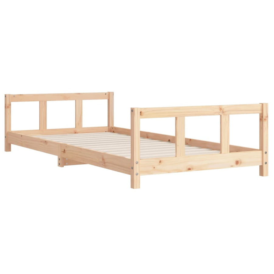Kinderbedframe 90X200 Cm Massief Grenenhout