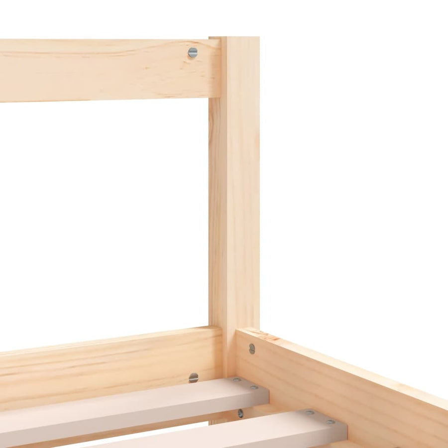 Kinderbedframe 90X200 Cm Massief Grenenhout