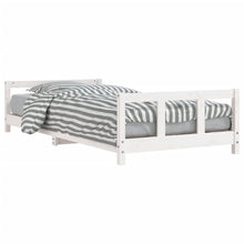 Kinderbedframe 90X200 Cm Massief Grenenhout Wit