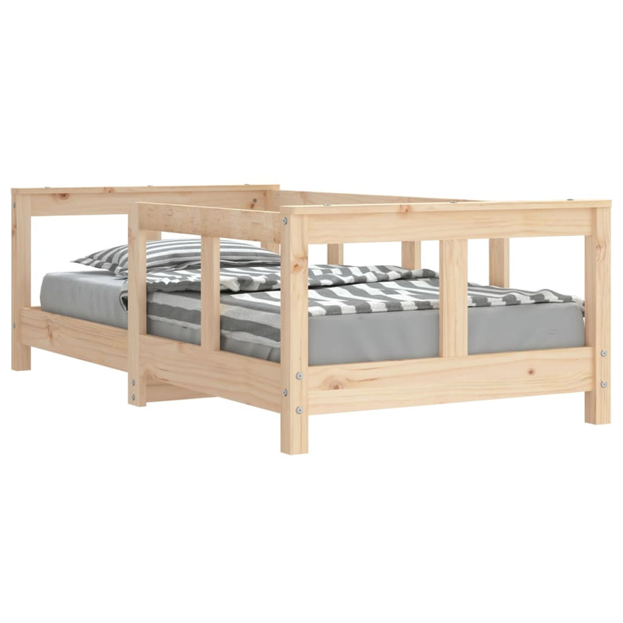 Kinderbedframe 70X140 Cm Massief Grenenhout