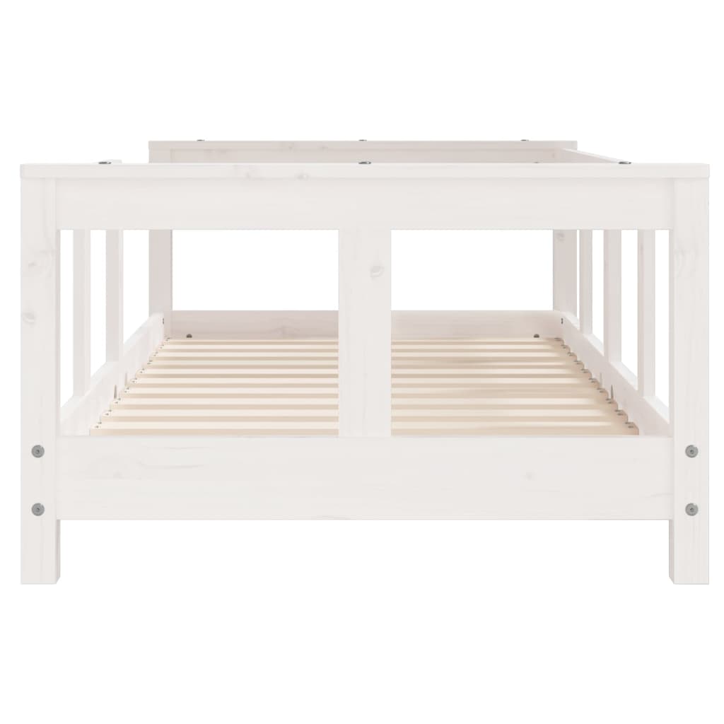 Kinderbedframe 70X140 Cm Massief Grenenhout Wit