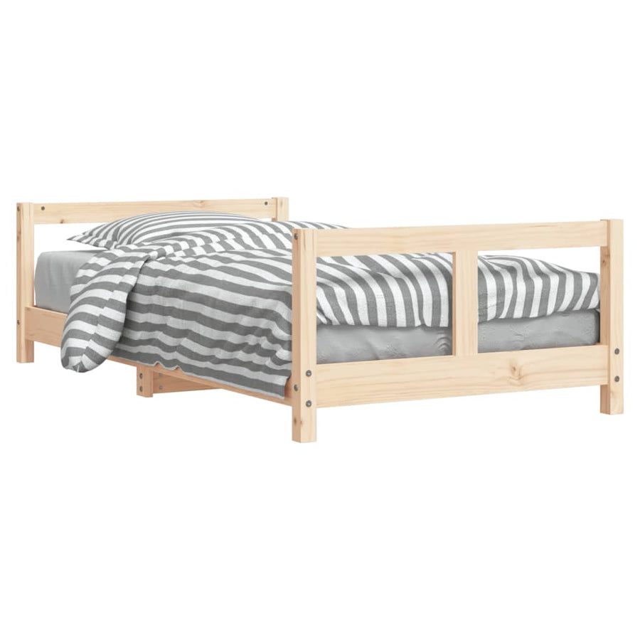 Kinderbedframe 80X160 Cm Massief Grenenhout
