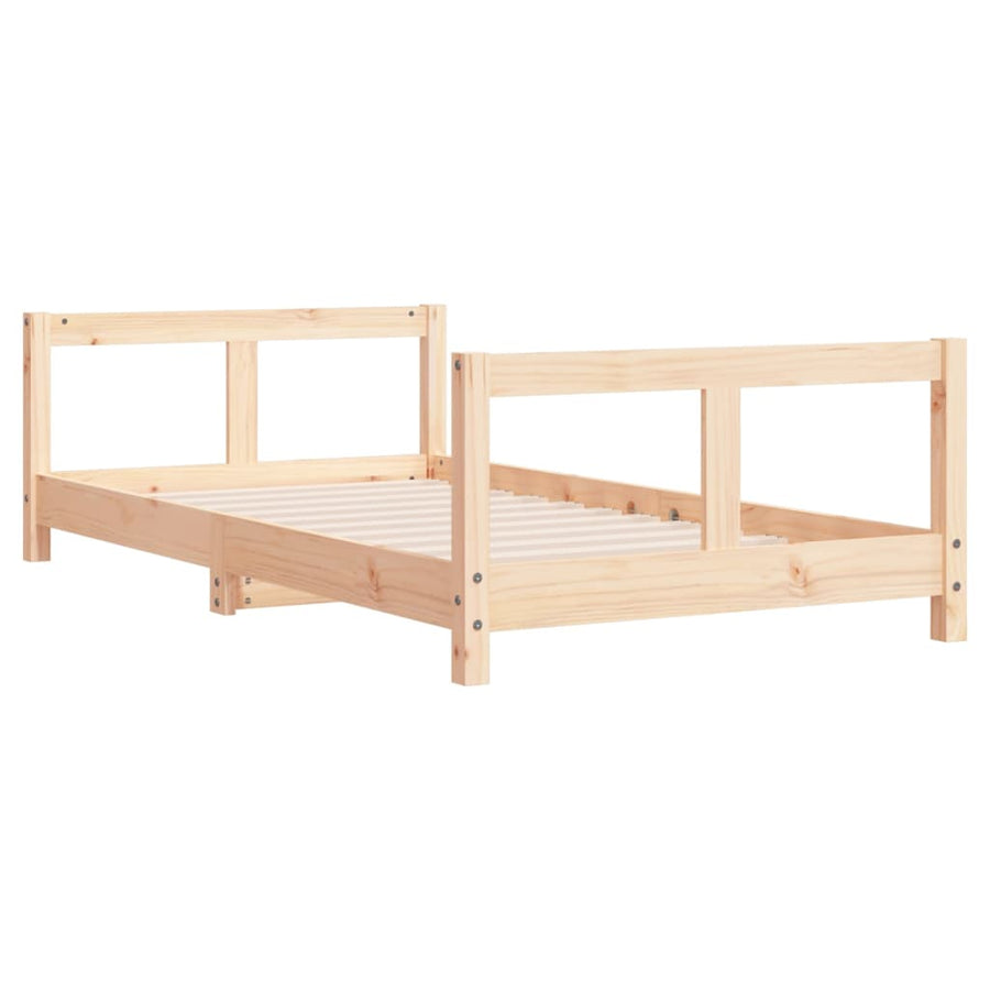 Kinderbedframe 80X160 Cm Massief Grenenhout