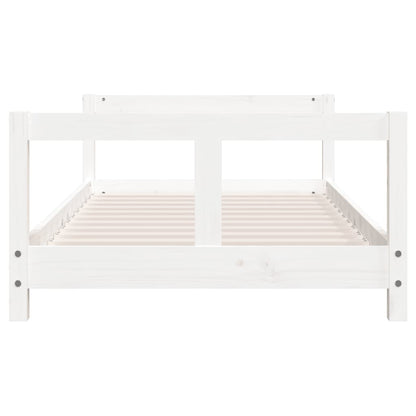 Kinderbedframe 80X160 Cm Massief Grenenhout Wit