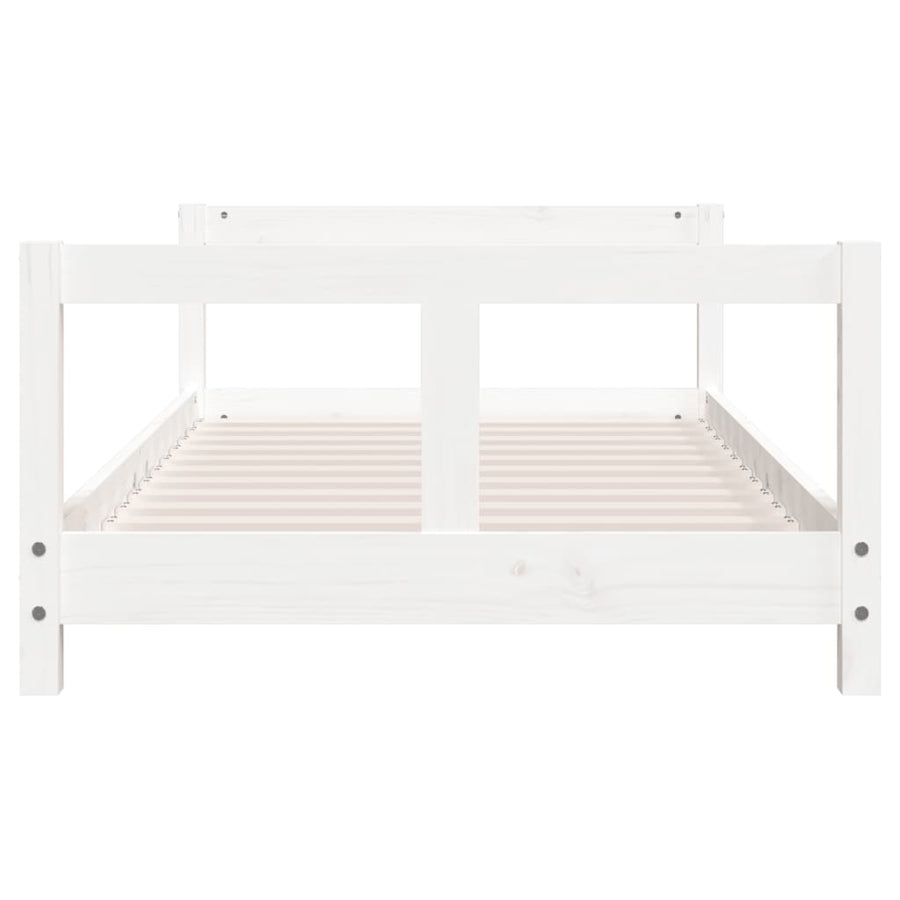 Kinderbedframe 80X160 Cm Massief Grenenhout Wit