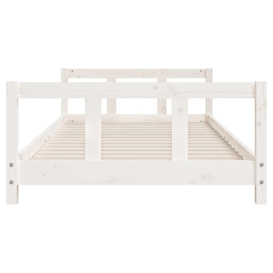 Kinderbedframe 90X190 Cm Massief Grenenhout Wit