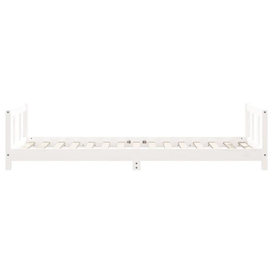 Kinderbedframe 90X190 Cm Massief Grenenhout Wit