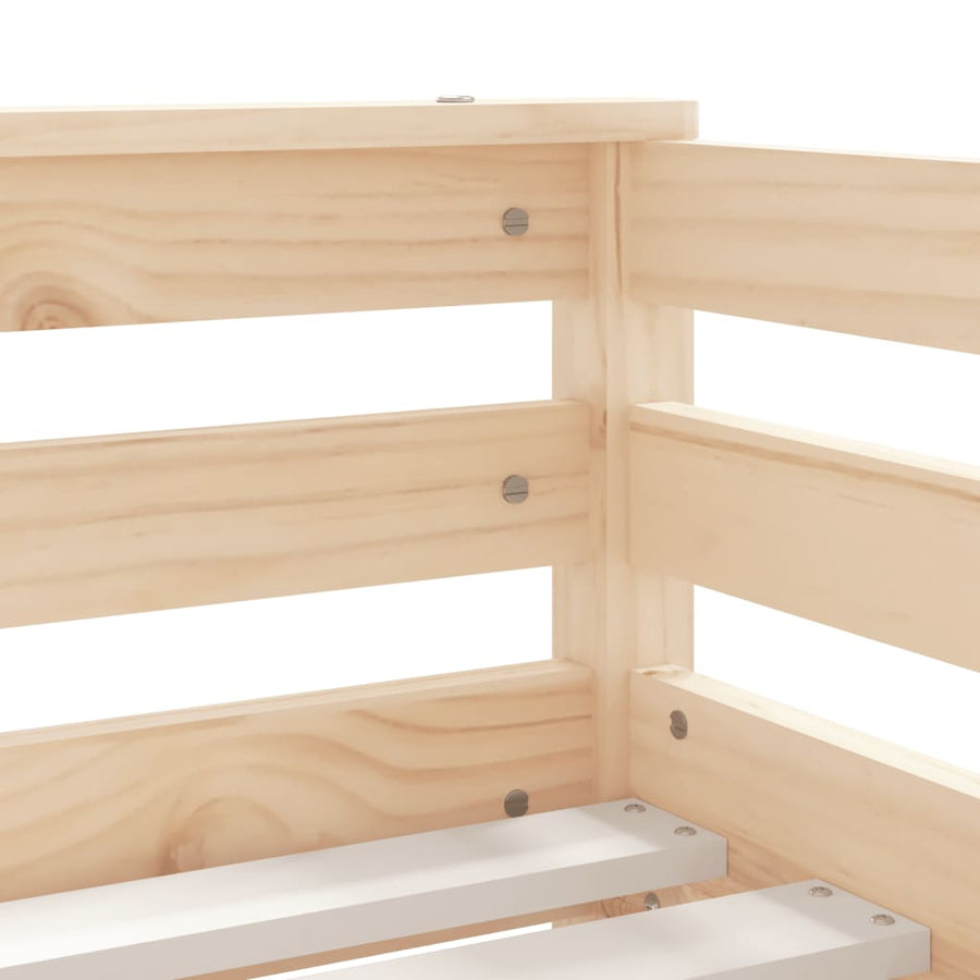 Kinderbedframe Met Lades Massief Grenenhout 70 x 140 cm Naturel