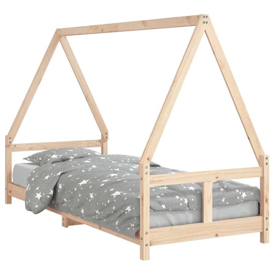 Kinderbedframe 80X200 Cm Massief Grenenhout