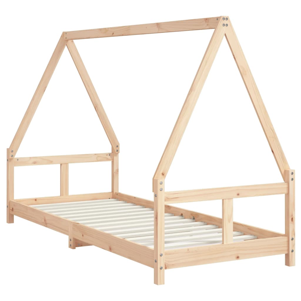 Kinderbedframe 80X200 Cm Massief Grenenhout