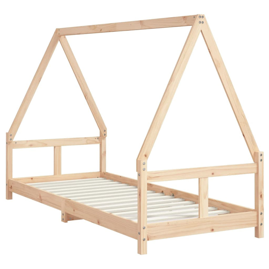 Kinderbedframe 80X200 Cm Massief Grenenhout