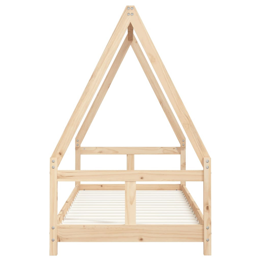 Kinderbedframe 80X200 Cm Massief Grenenhout