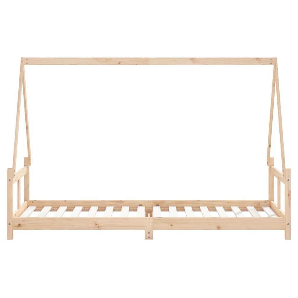 Kinderbedframe 80X200 Cm Massief Grenenhout