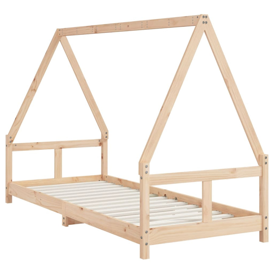 Kinderbedframe 80X200 Cm Massief Grenenhout