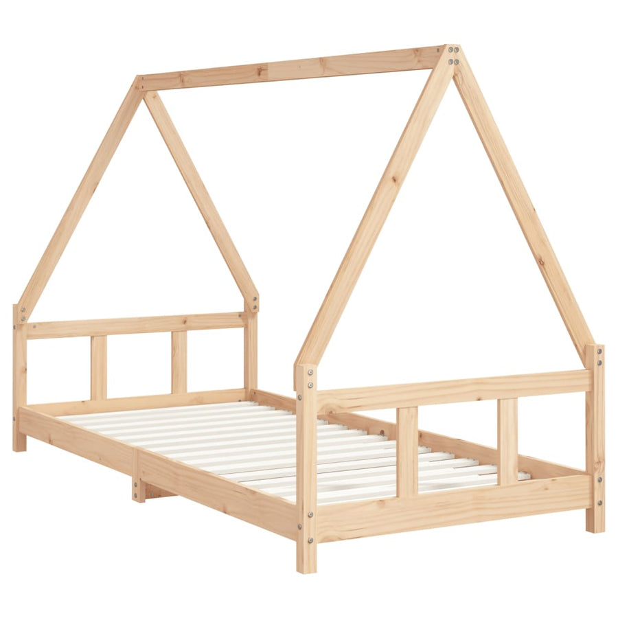Kinderbedframe 90X200 Cm Massief Grenenhout