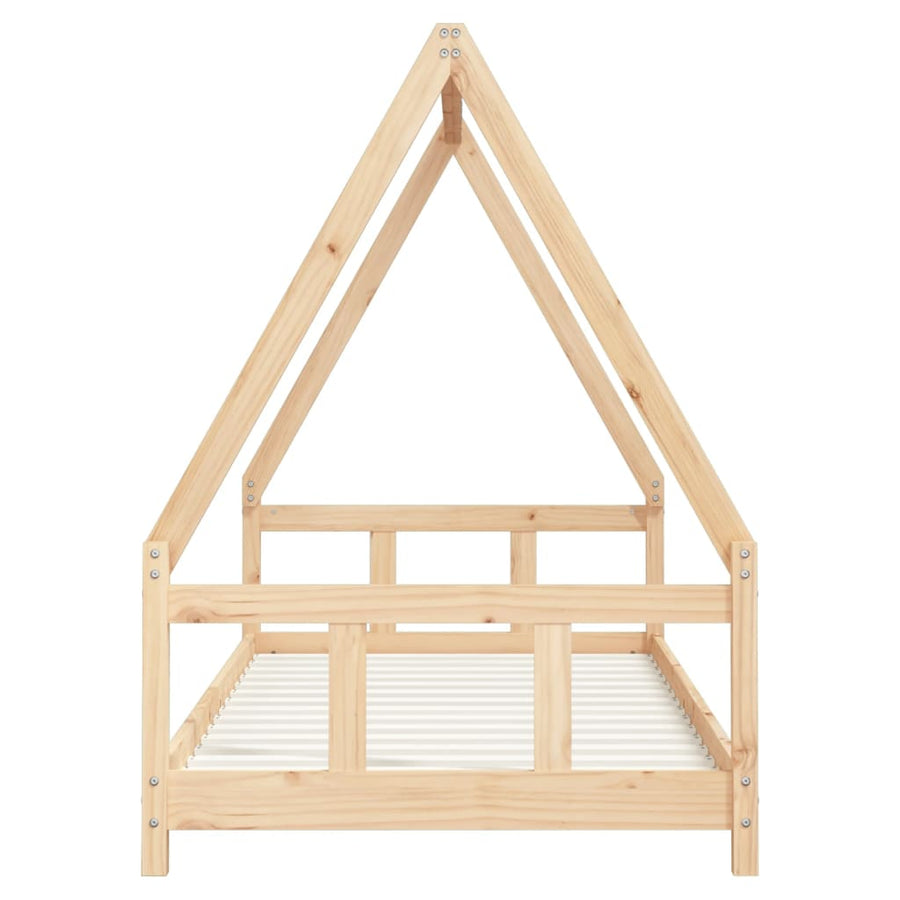 Kinderbedframe 90X200 Cm Massief Grenenhout