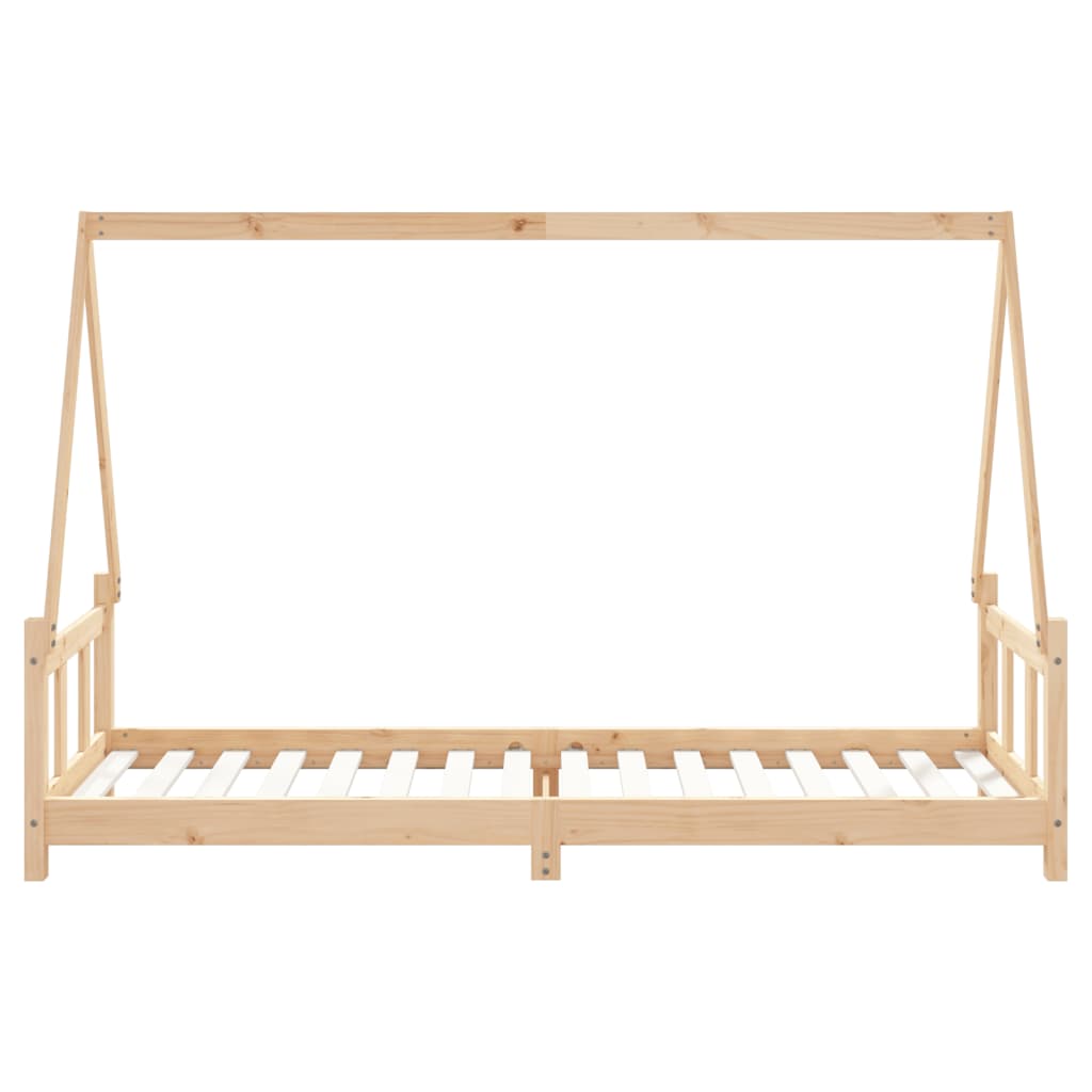 Kinderbedframe 90X200 Cm Massief Grenenhout