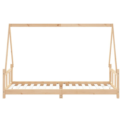 Kinderbedframe 90X200 Cm Massief Grenenhout