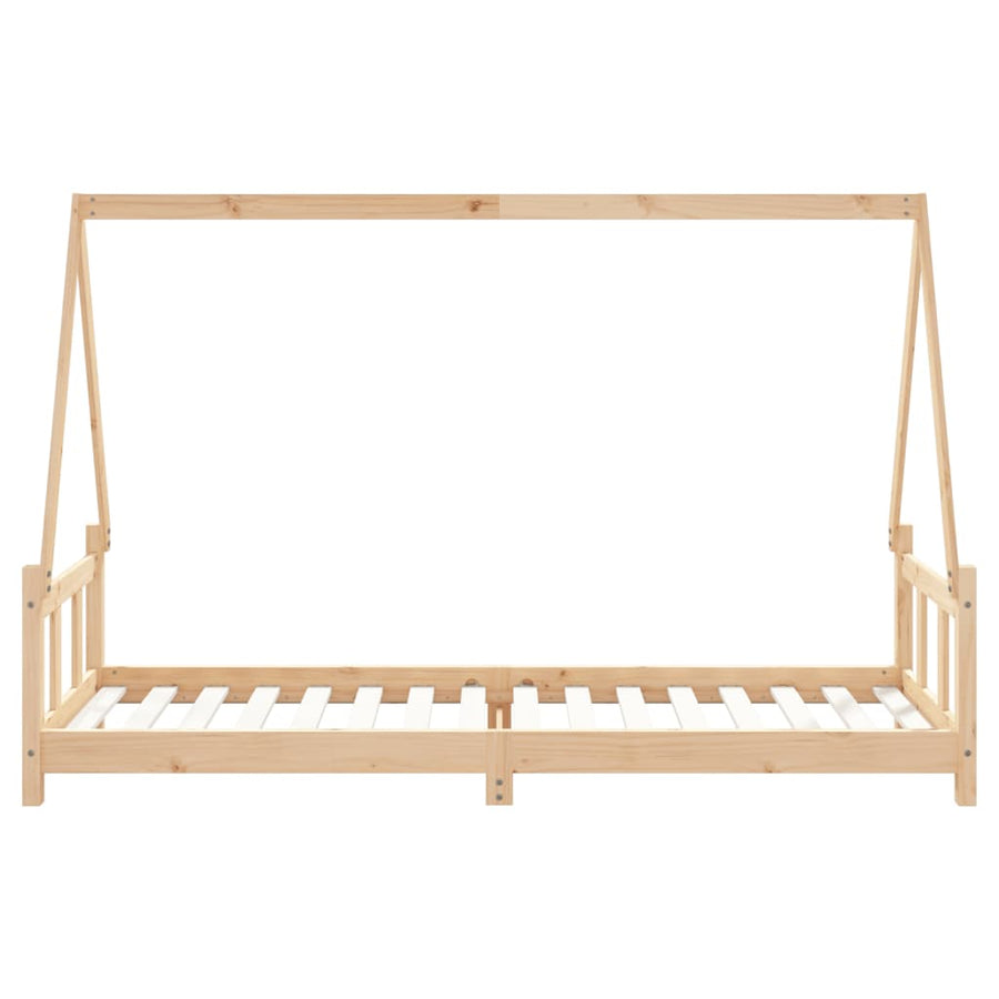 Kinderbedframe 90X200 Cm Massief Grenenhout