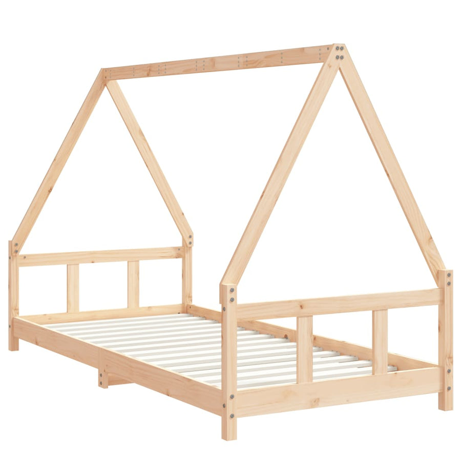 Kinderbedframe 90X200 Cm Massief Grenenhout