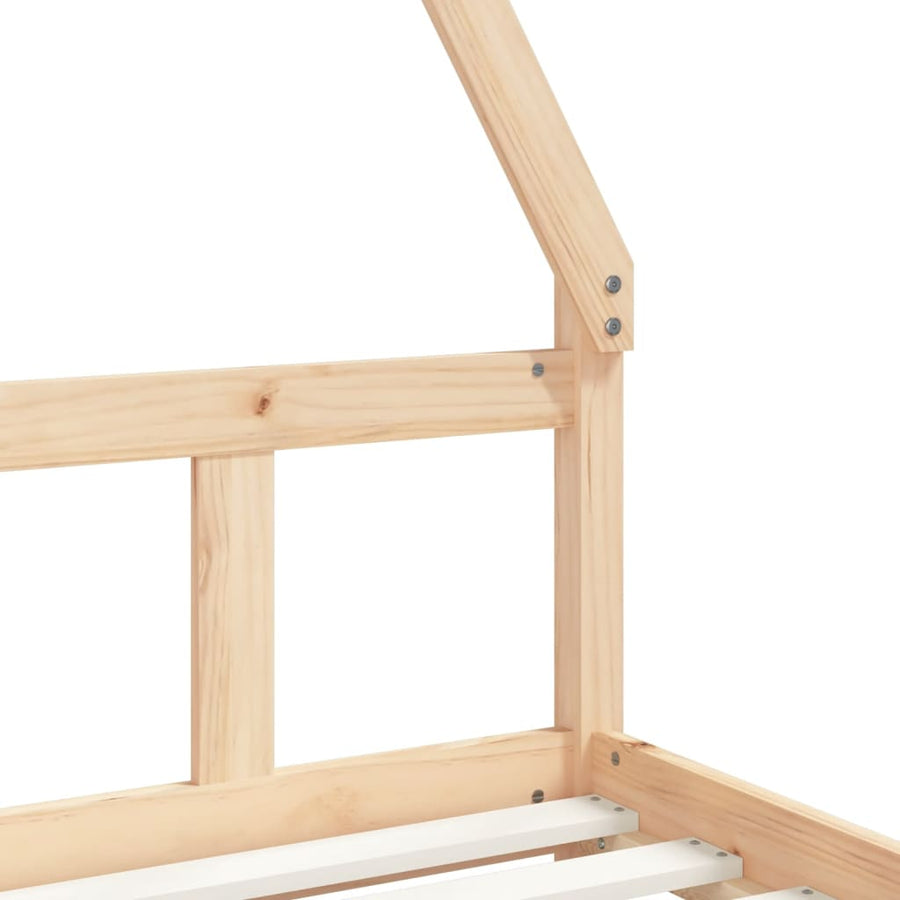 Kinderbedframe 90X200 Cm Massief Grenenhout
