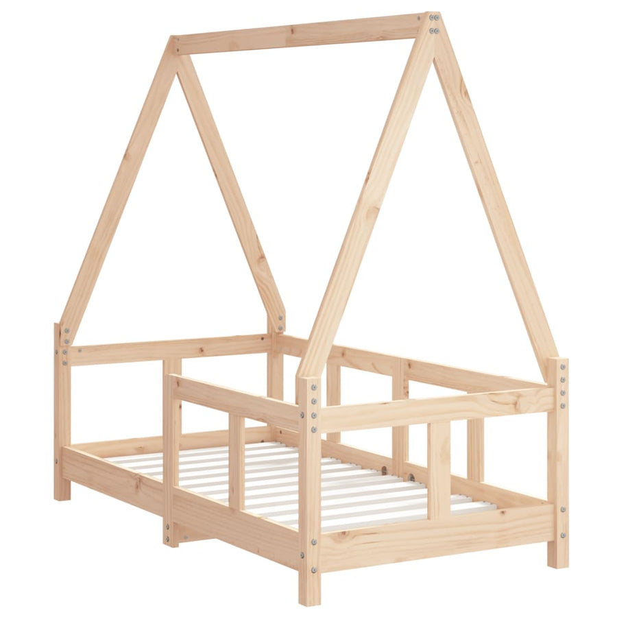 Kinderbedframe 70X140 Cm Massief Grenenhout