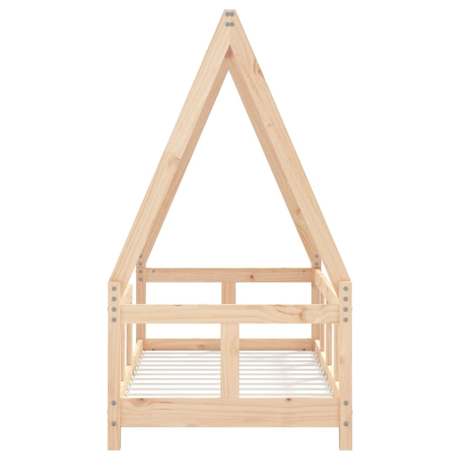 Kinderbedframe 70X140 Cm Massief Grenenhout