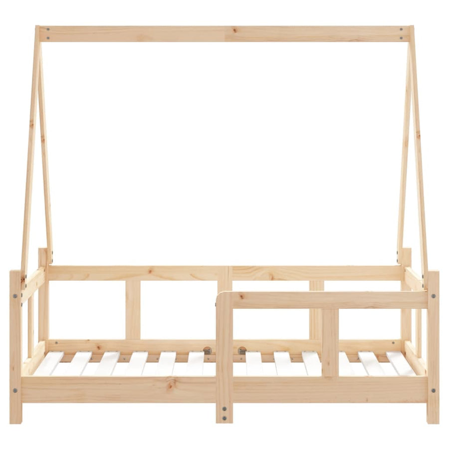Kinderbedframe 70X140 Cm Massief Grenenhout
