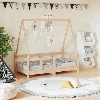 Kinderbedframe 70X140 Cm Massief Grenenhout