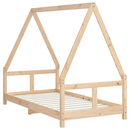 Kinderbedframe 80X160 Cm Massief Grenenhout