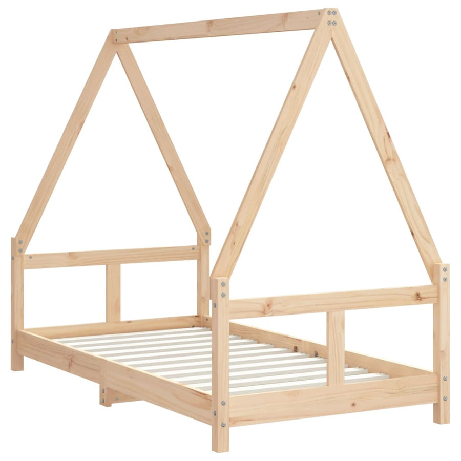 Kinderbedframe 80X160 Cm Massief Grenenhout