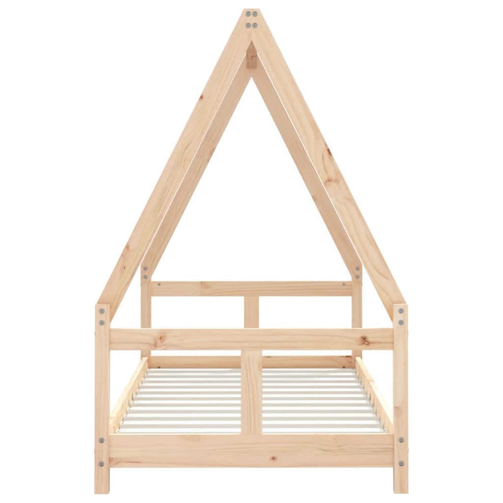 Kinderbedframe 80X160 Cm Massief Grenenhout