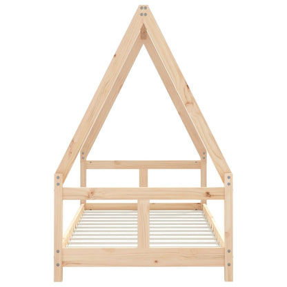 Kinderbedframe 80X160 Cm Massief Grenenhout