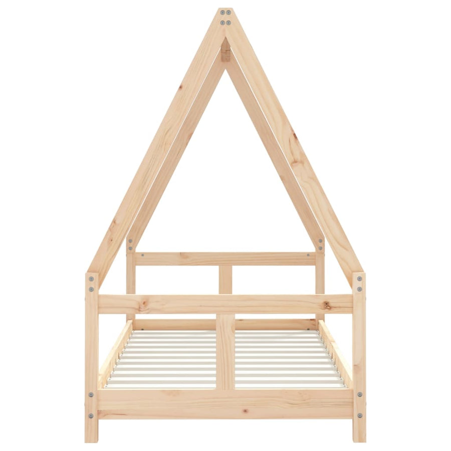 Kinderbedframe 80X160 Cm Massief Grenenhout