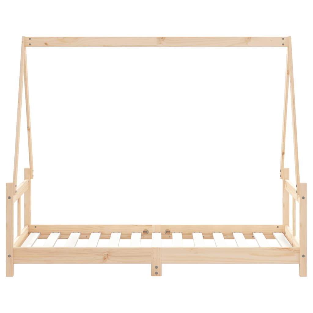 Kinderbedframe 80X160 Cm Massief Grenenhout